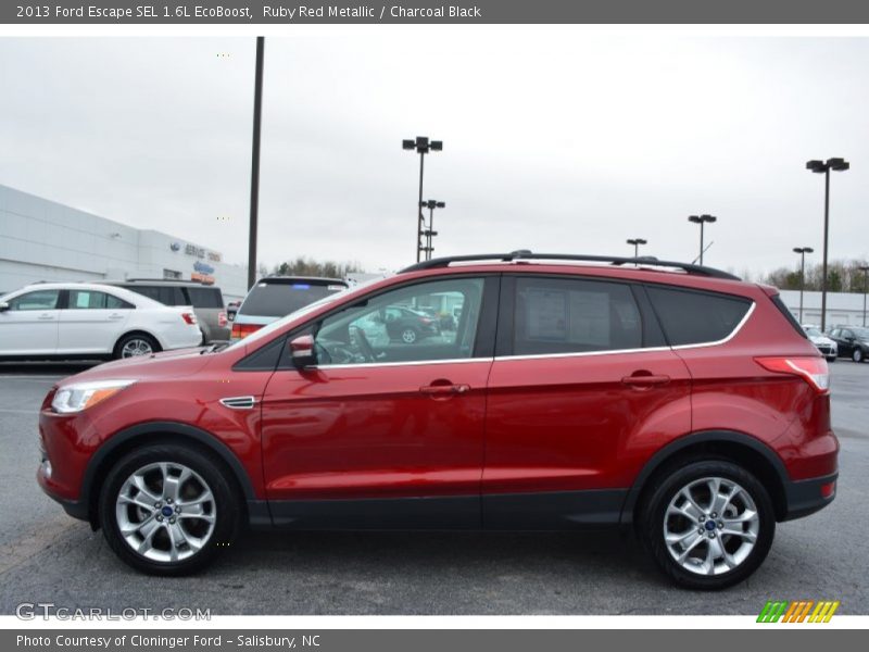 Ruby Red Metallic / Charcoal Black 2013 Ford Escape SEL 1.6L EcoBoost