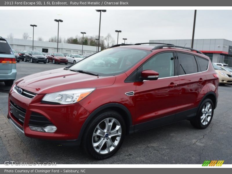 Ruby Red Metallic / Charcoal Black 2013 Ford Escape SEL 1.6L EcoBoost