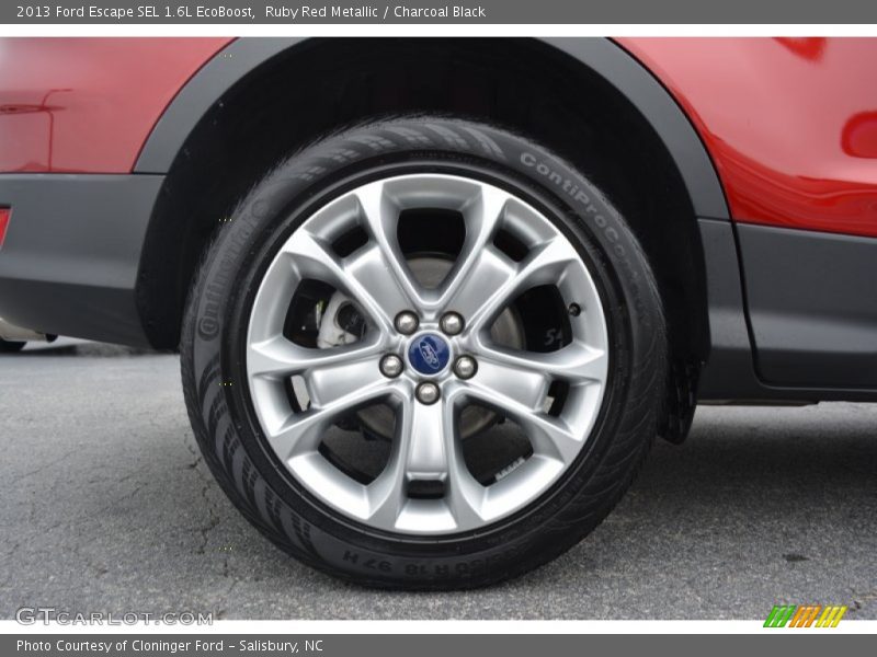 Ruby Red Metallic / Charcoal Black 2013 Ford Escape SEL 1.6L EcoBoost
