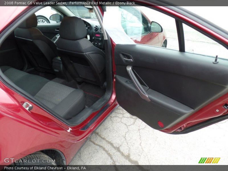 Performance Red Metallic / Ebony Black 2008 Pontiac G6 Value Leader Sedan