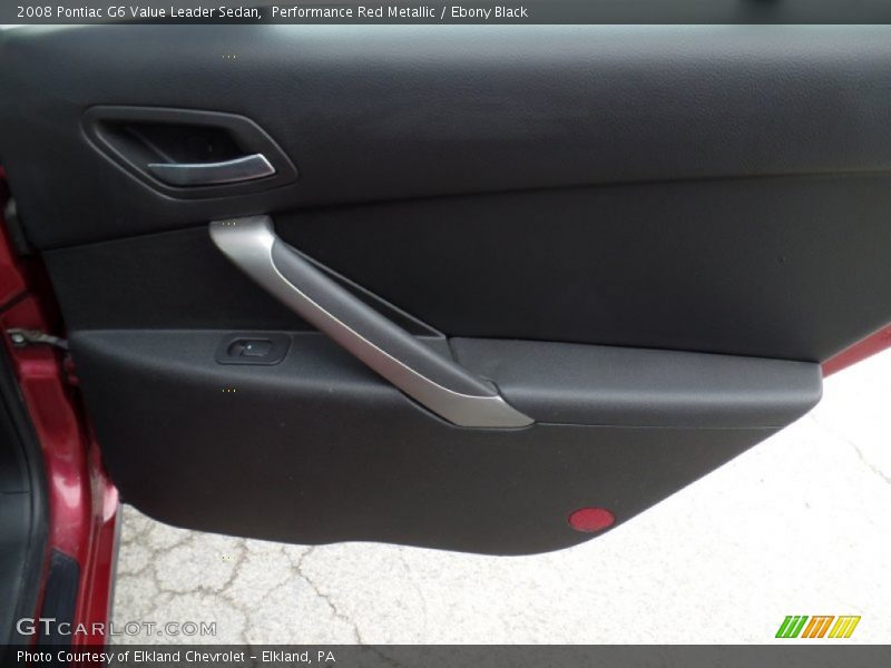 Performance Red Metallic / Ebony Black 2008 Pontiac G6 Value Leader Sedan