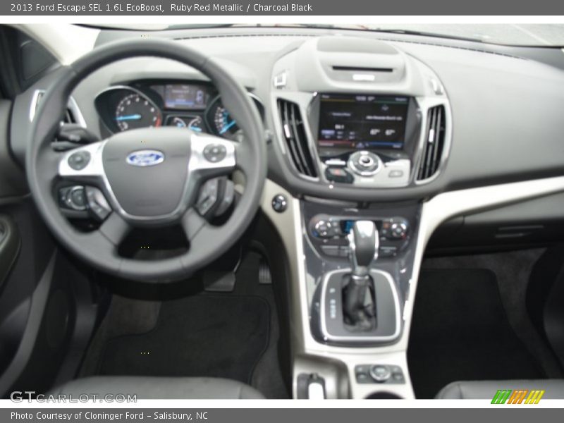 Ruby Red Metallic / Charcoal Black 2013 Ford Escape SEL 1.6L EcoBoost