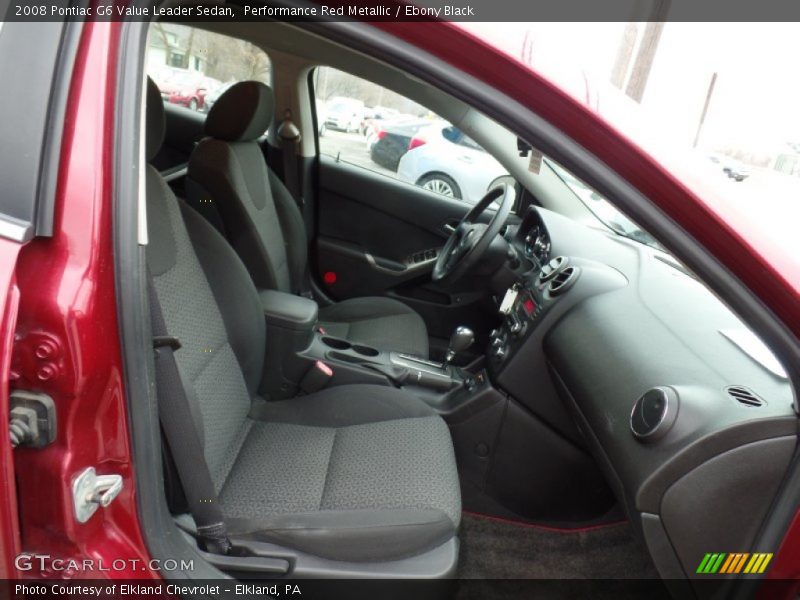 Performance Red Metallic / Ebony Black 2008 Pontiac G6 Value Leader Sedan