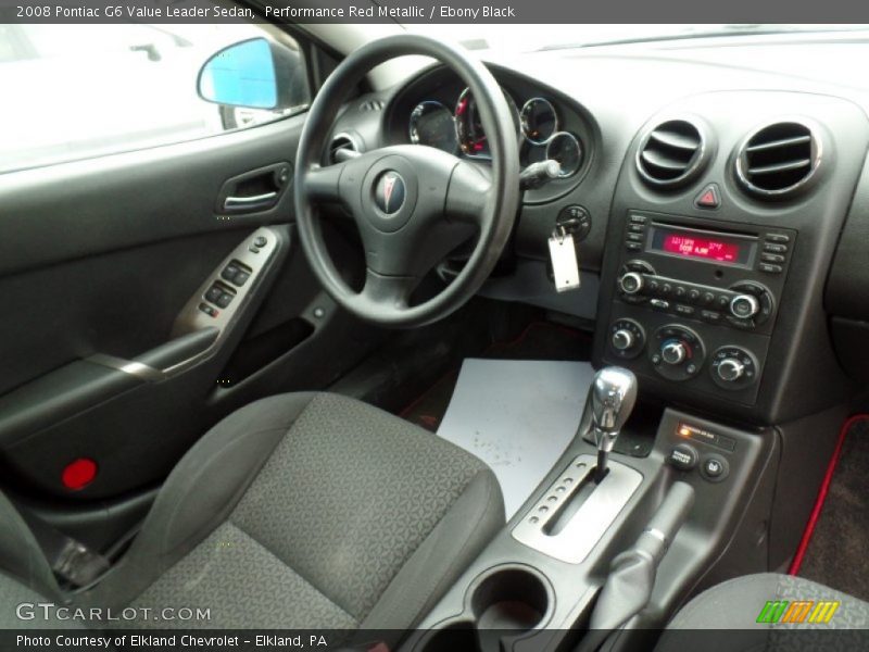 Performance Red Metallic / Ebony Black 2008 Pontiac G6 Value Leader Sedan