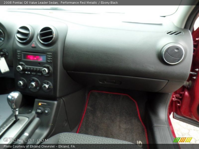 Performance Red Metallic / Ebony Black 2008 Pontiac G6 Value Leader Sedan