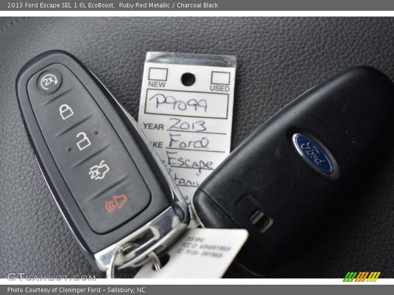Ruby Red Metallic / Charcoal Black 2013 Ford Escape SEL 1.6L EcoBoost