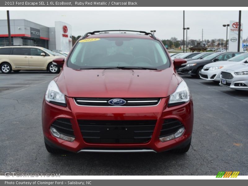 Ruby Red Metallic / Charcoal Black 2013 Ford Escape SEL 1.6L EcoBoost