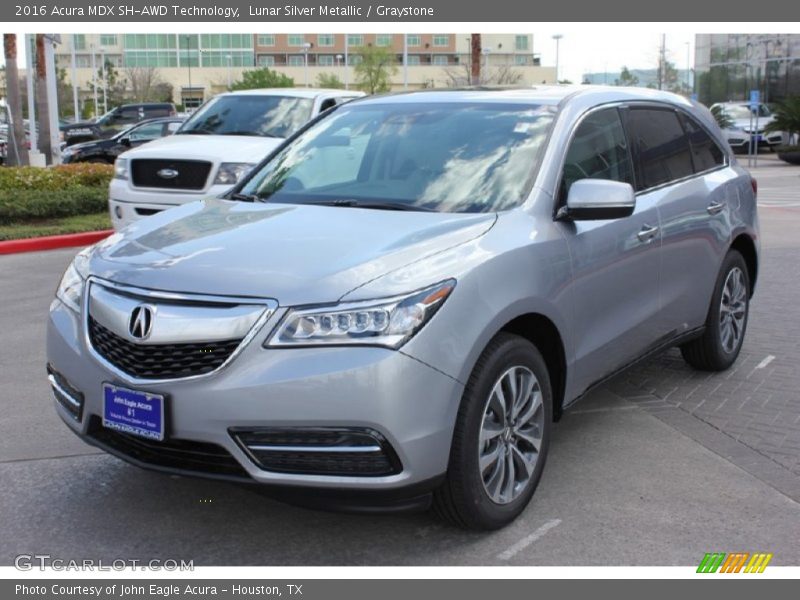 Lunar Silver Metallic / Graystone 2016 Acura MDX SH-AWD Technology