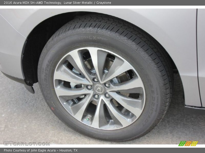 Lunar Silver Metallic / Graystone 2016 Acura MDX SH-AWD Technology