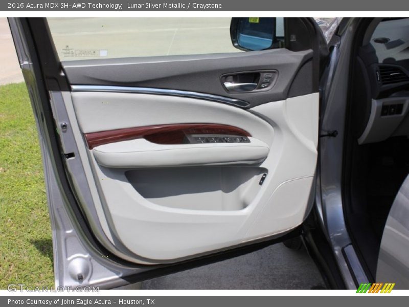 Lunar Silver Metallic / Graystone 2016 Acura MDX SH-AWD Technology