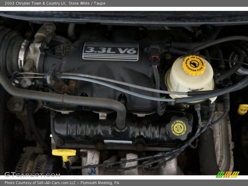 Stone White / Taupe 2003 Chrysler Town & Country LX