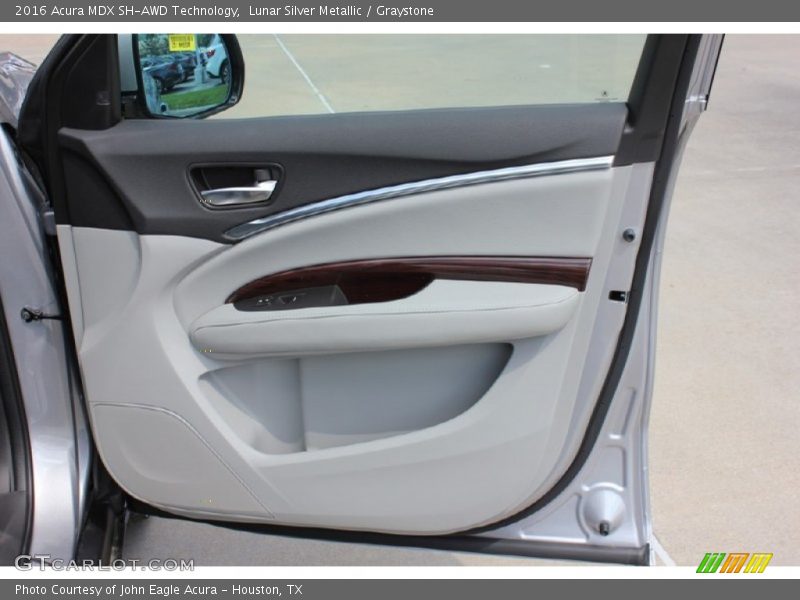 Lunar Silver Metallic / Graystone 2016 Acura MDX SH-AWD Technology