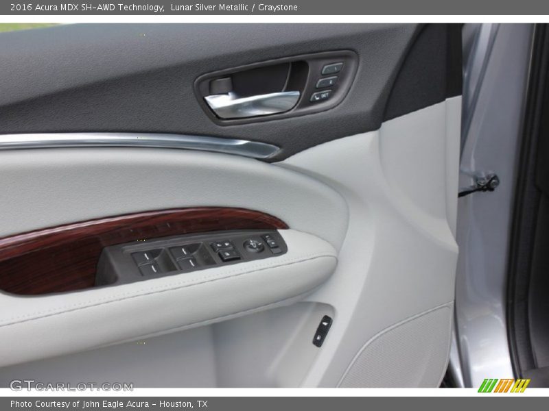 Lunar Silver Metallic / Graystone 2016 Acura MDX SH-AWD Technology
