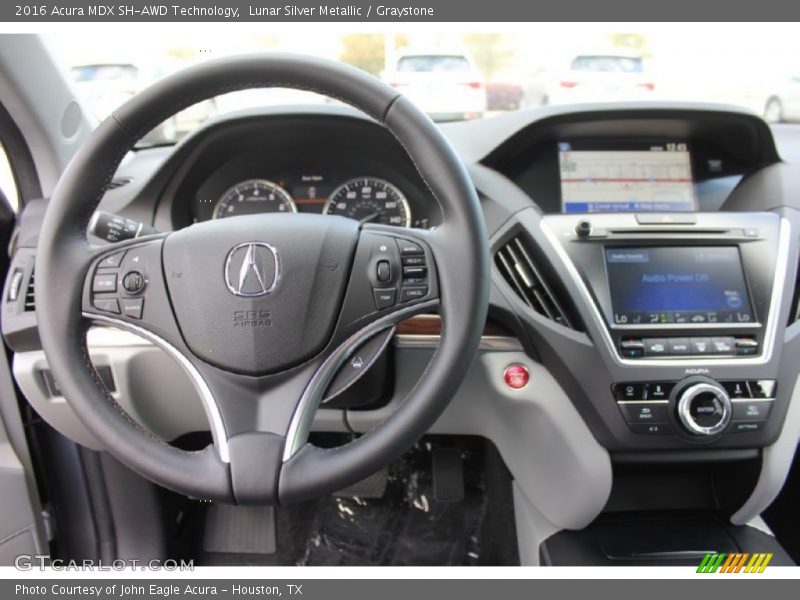 Lunar Silver Metallic / Graystone 2016 Acura MDX SH-AWD Technology