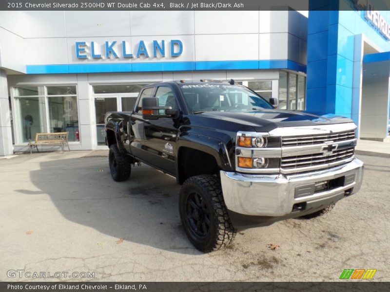 Black / Jet Black/Dark Ash 2015 Chevrolet Silverado 2500HD WT Double Cab 4x4