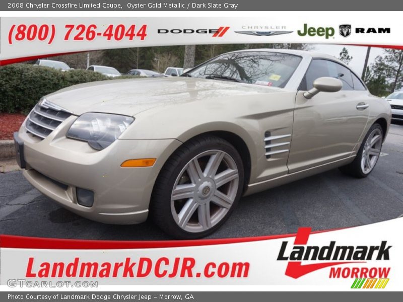 Oyster Gold Metallic / Dark Slate Gray 2008 Chrysler Crossfire Limited Coupe