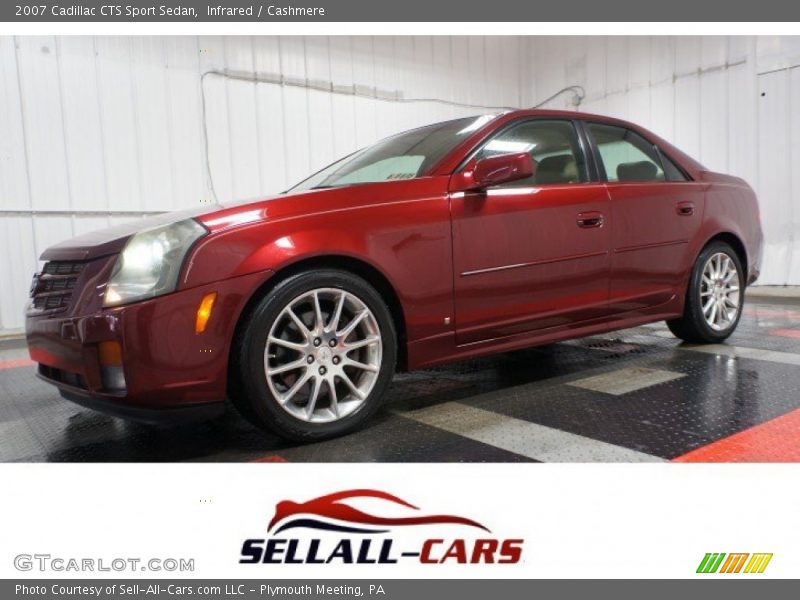 Infrared / Cashmere 2007 Cadillac CTS Sport Sedan