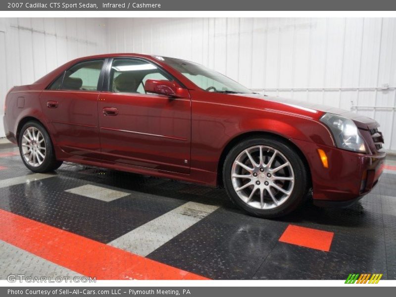 Infrared / Cashmere 2007 Cadillac CTS Sport Sedan