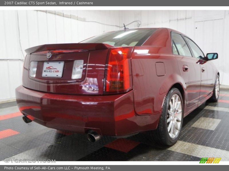 Infrared / Cashmere 2007 Cadillac CTS Sport Sedan
