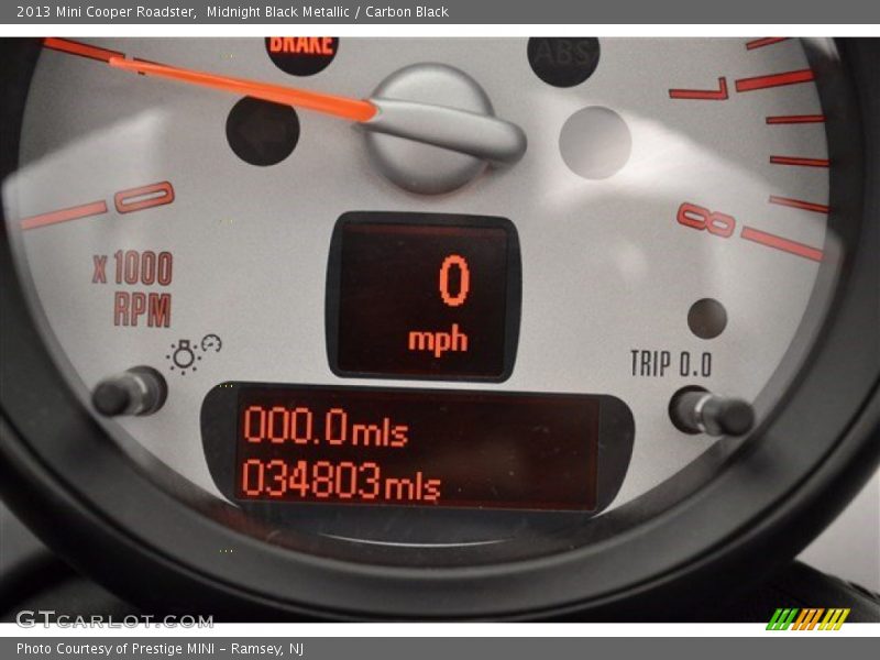Midnight Black Metallic / Carbon Black 2013 Mini Cooper Roadster