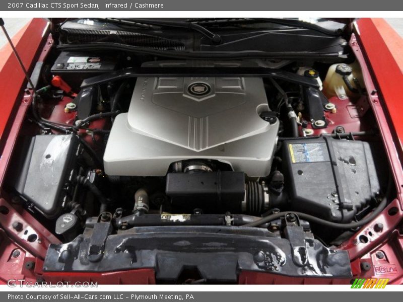 Infrared / Cashmere 2007 Cadillac CTS Sport Sedan