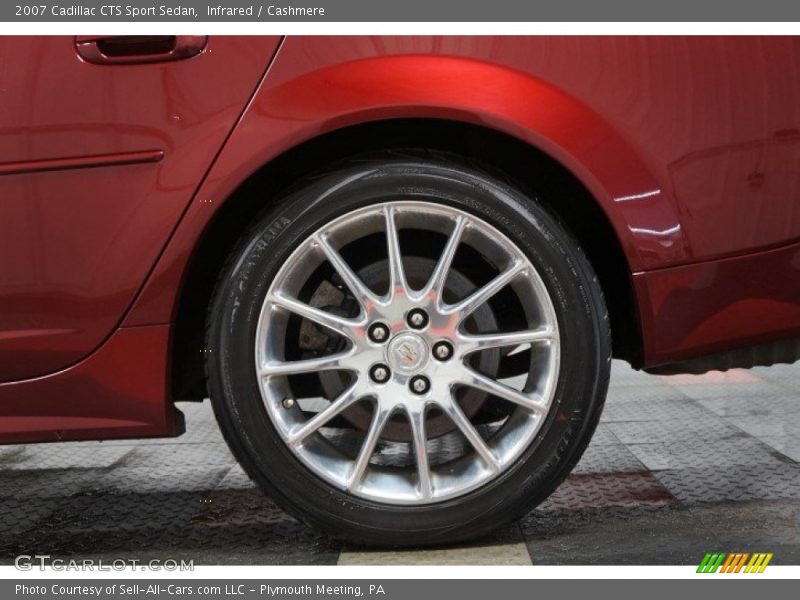 Infrared / Cashmere 2007 Cadillac CTS Sport Sedan