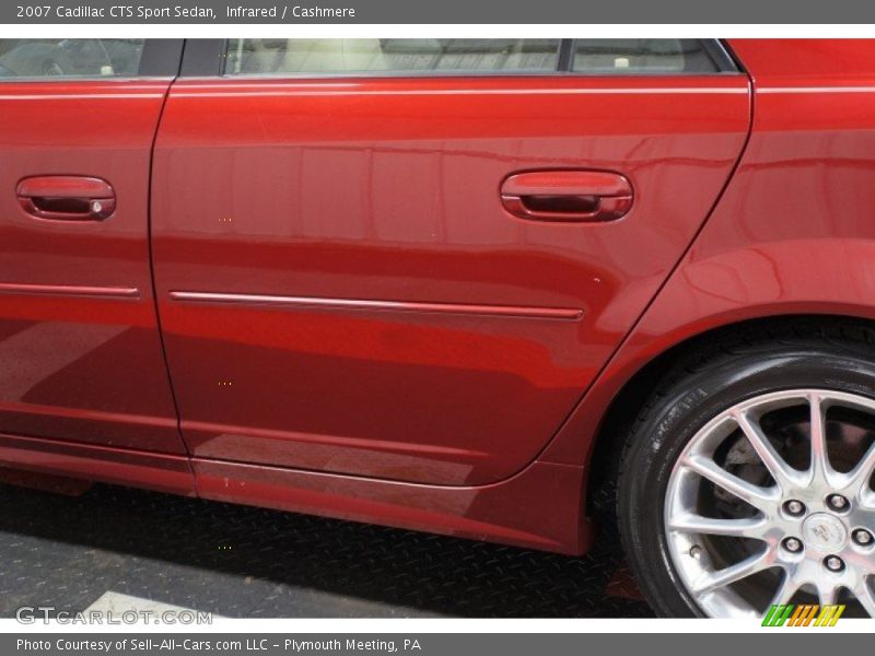 Infrared / Cashmere 2007 Cadillac CTS Sport Sedan