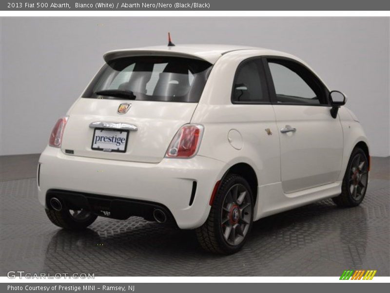 Bianco (White) / Abarth Nero/Nero (Black/Black) 2013 Fiat 500 Abarth