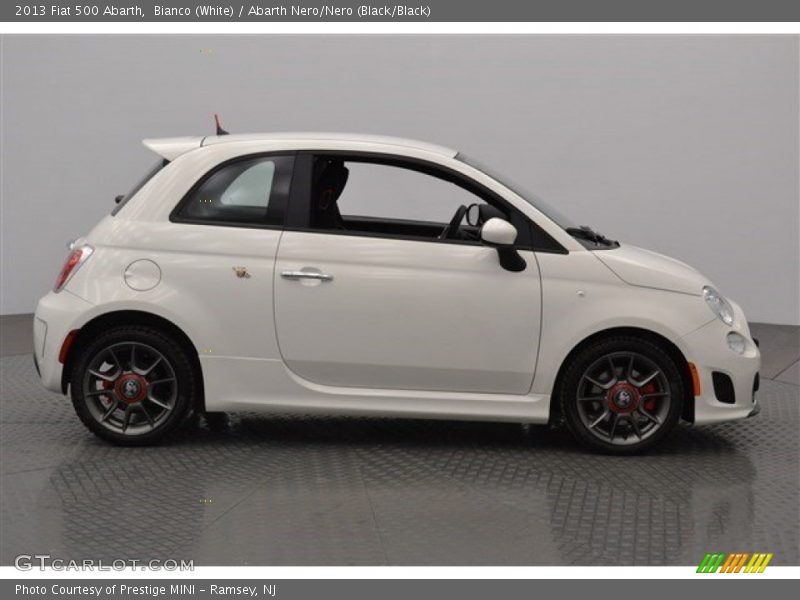 Bianco (White) / Abarth Nero/Nero (Black/Black) 2013 Fiat 500 Abarth