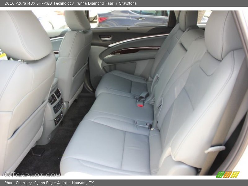 Rear Seat of 2016 MDX SH-AWD Technology