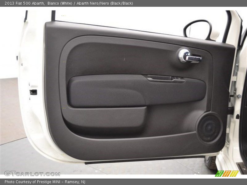 Bianco (White) / Abarth Nero/Nero (Black/Black) 2013 Fiat 500 Abarth
