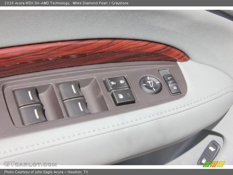 White Diamond Pearl / Graystone 2016 Acura MDX SH-AWD Technology