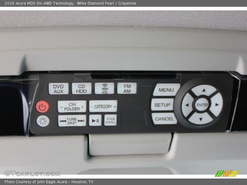 Controls of 2016 MDX SH-AWD Technology