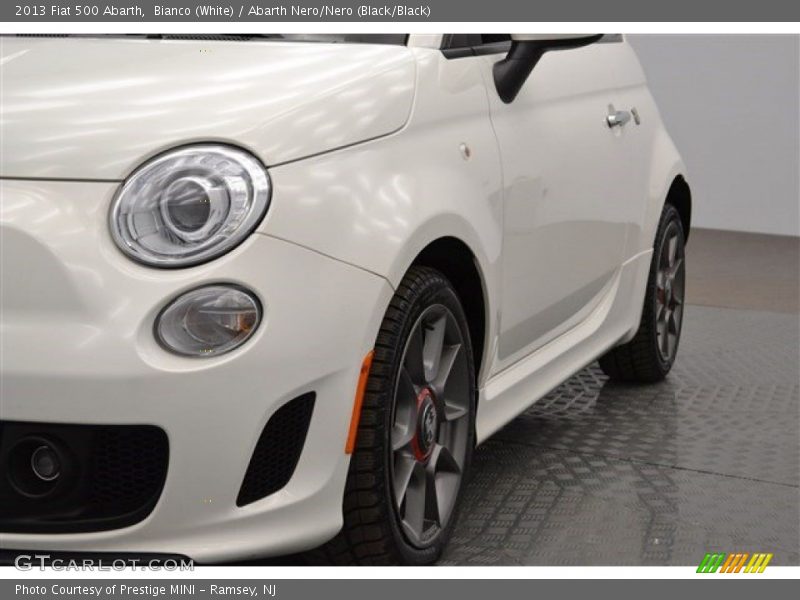 Bianco (White) / Abarth Nero/Nero (Black/Black) 2013 Fiat 500 Abarth