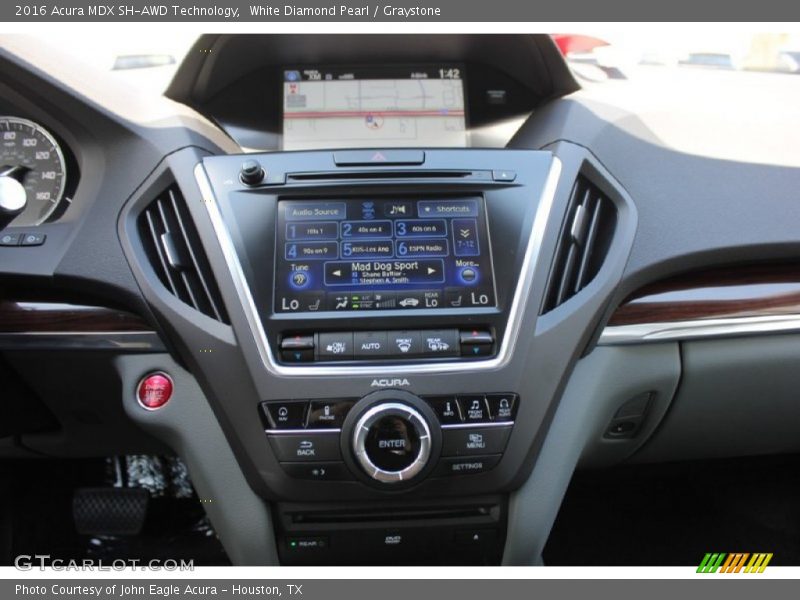 Controls of 2016 MDX SH-AWD Technology