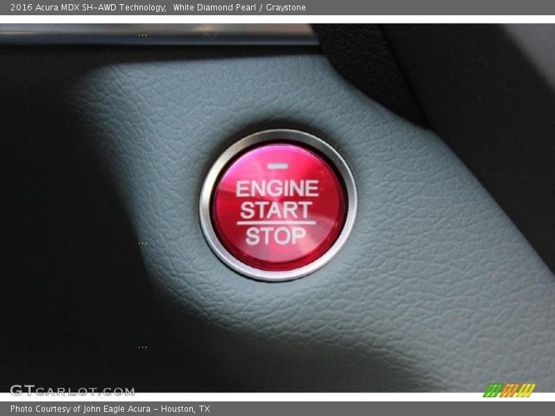 White Diamond Pearl / Graystone 2016 Acura MDX SH-AWD Technology