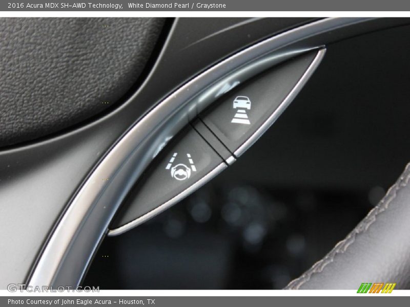 White Diamond Pearl / Graystone 2016 Acura MDX SH-AWD Technology