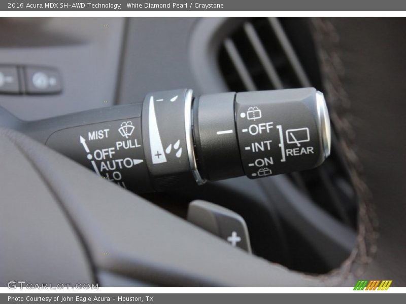 Controls of 2016 MDX SH-AWD Technology