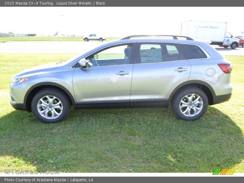 Liquid Silver Metallic / Black 2015 Mazda CX-9 Touring