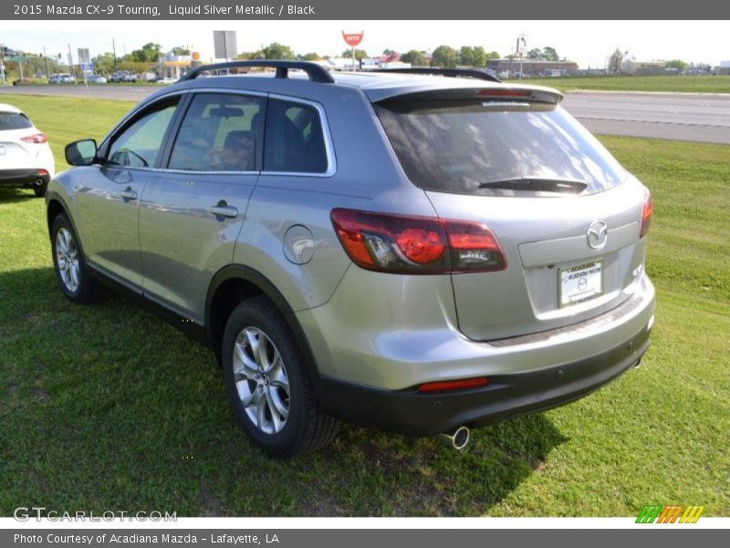 Liquid Silver Metallic / Black 2015 Mazda CX-9 Touring