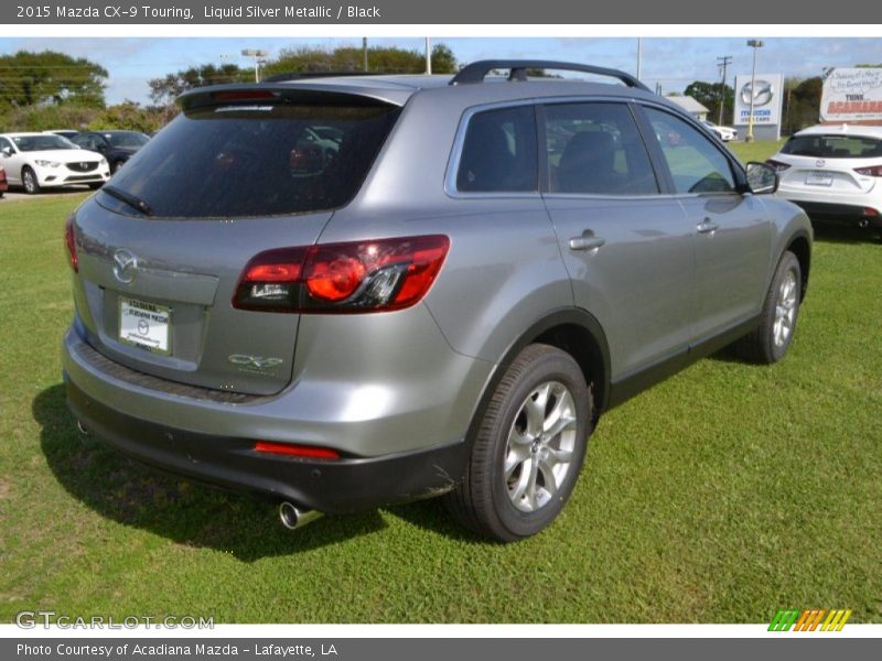 Liquid Silver Metallic / Black 2015 Mazda CX-9 Touring