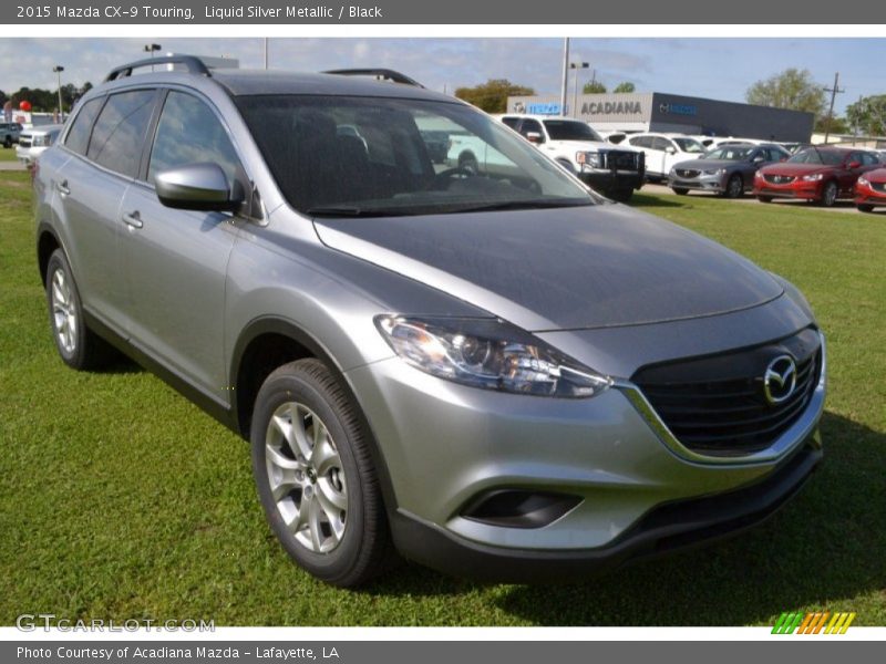 Liquid Silver Metallic / Black 2015 Mazda CX-9 Touring