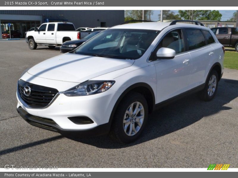 Crystal White Pearl Mica / Sand 2015 Mazda CX-9 Sport