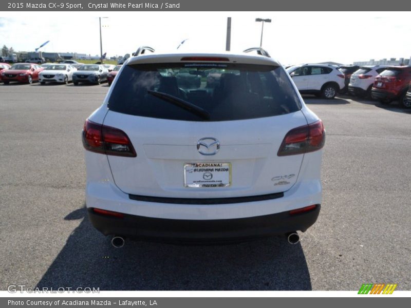 Crystal White Pearl Mica / Sand 2015 Mazda CX-9 Sport