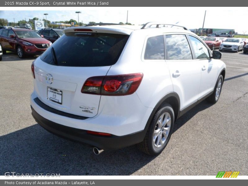 Crystal White Pearl Mica / Sand 2015 Mazda CX-9 Sport