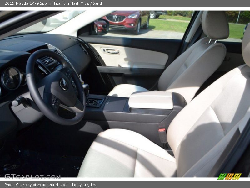 Front Seat of 2015 CX-9 Sport