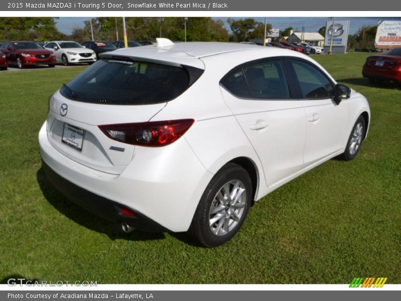 Snowflake White Pearl Mica / Black 2015 Mazda MAZDA3 i Touring 5 Door