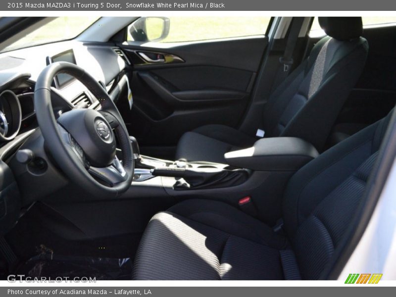 Snowflake White Pearl Mica / Black 2015 Mazda MAZDA3 i Touring 5 Door
