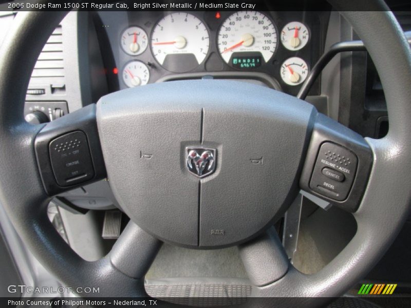 Bright Silver Metallic / Medium Slate Gray 2006 Dodge Ram 1500 ST Regular Cab