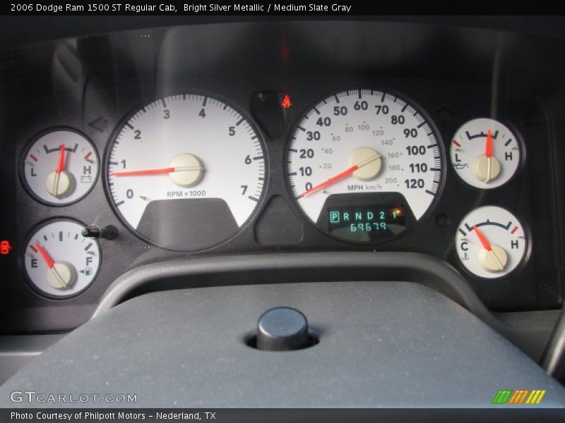 Bright Silver Metallic / Medium Slate Gray 2006 Dodge Ram 1500 ST Regular Cab